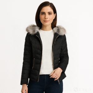 Women's Regular Fit Hooded Winter Jacket